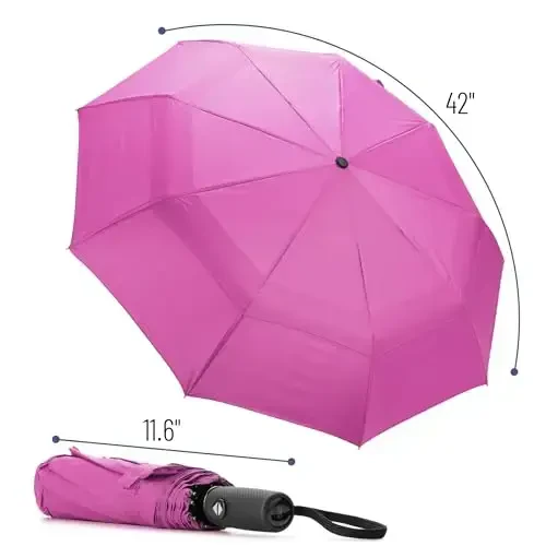 Mr. Pen- Windproof Travel Umbrella, Pink Blossom, Automatic Umbrellas for Rain, Compact Umbrella, Umbrellas for Rain Windproof - MODAZONE (1)
