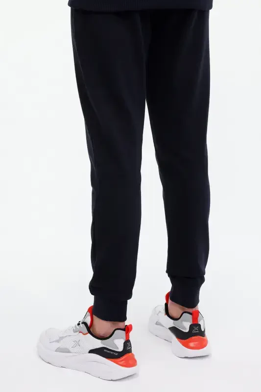 MR RJN226 JOGGER 4PR Тёмно-синие мужские спортивные штаны - Тёмно-синий - 2