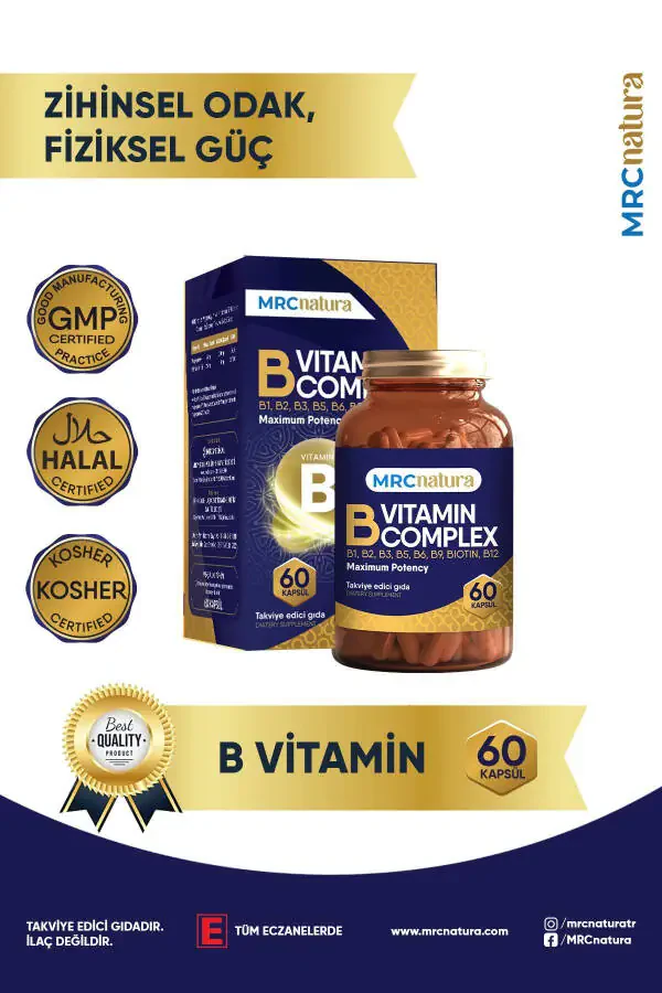 Mrc Natura B Vitamin Kompleksi 60 Kapsula - 1