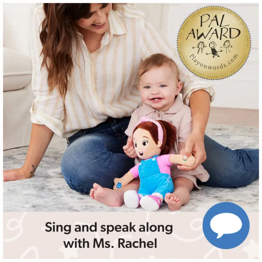 Ms. Rachel Official Speak & Sing 16-Inch Plush Doll for Ages 6 Months to 3+ Years - 4
