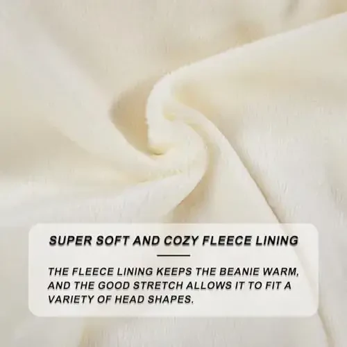 MSDC Beanies Ayollar 3 Pack, Ayollar uchun Qishki Shlyapalar Erkaklar Fleece Soğuk Havalar uchun Issiq Qoplangan, Ayollar uchun Beanie Moda Bosh Suyagi Qalpog'i - 3