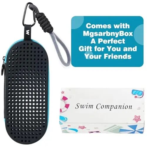 MSNATURALLY Swim Goggle Case For Swimming Goggles, Christmas Stocking Stuffers Gifts 2025, Silicone Cases with Drain Hole - 5