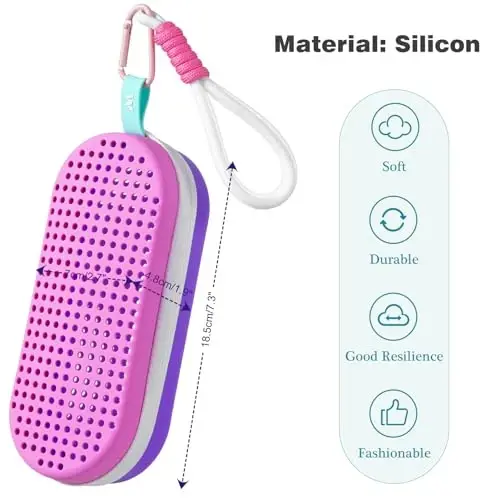 MSNATURALLY Swim Goggle Case For Swimming Goggles, Christmas Stocking Stuffers Gifts 2025, Silicone Cases with Drain Hole - 2