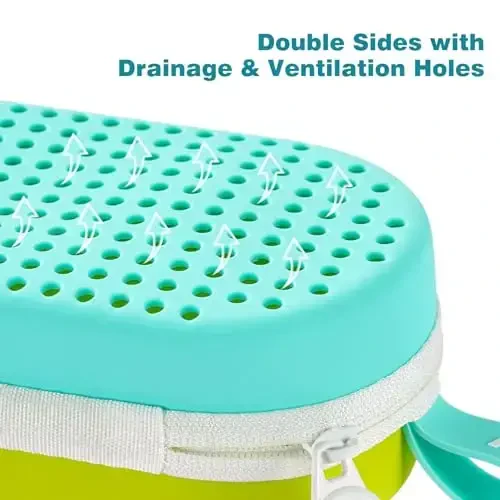 MSNATURALLY Swim Goggle Case For Swimming Goggles, Christmas Stocking Stuffers Gifts 2025, Silicone Cases with Drain Hole - 4