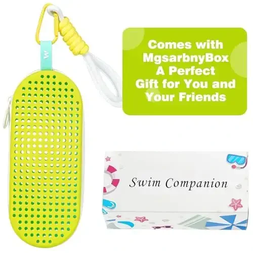 MSNATURALLY Swim Goggle Case For Swimming Goggles, Christmas Stocking Stuffers Gifts 2025, Silicone Cases with Drain Hole - 6