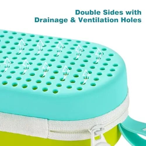 MSNATURALLY Swim Goggle Case For Swimming Goggles, Christmas Stocking Stuffers Gifts 2025, Silicone Cases with Drain Hole - 4