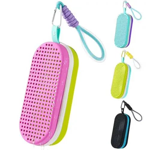 MSNATURALLY Swim Goggle Case For Swimming Goggles, Silicone Protective Cases with Drain Hole for Goggles - 1