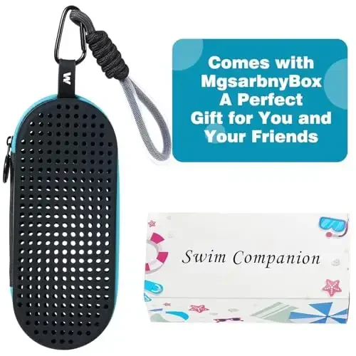 MSNATURALLY Swim Goggle Case For Swimming Goggles, Christmas Stocking Stuffers Gifts 2025, Silicone Cases with Drain Hole - 5