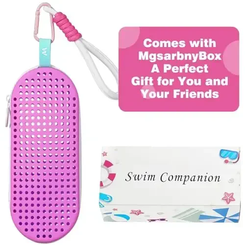 MSNATURALLY Swim Goggle Case For Swimming Goggles, Christmas Stocking Stuffers Gifts 2025, Silicone Cases with Drain Hole - 6