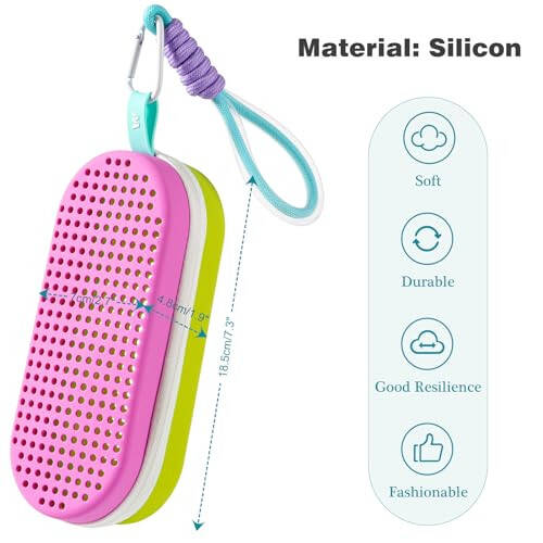 MSNATURALLY Swim Goggle Case For Swimming Goggles, Christmas Stocking Stuffers Gifts 2025, Silicone Cases with Drain Hole - 3