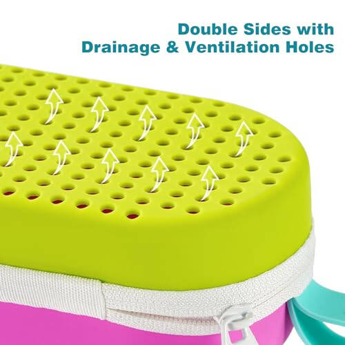 MSNATURALLY Swim Goggle Case For Swimming Goggles, Christmas Stocking Stuffers Gifts 2025, Silicone Cases with Drain Hole - 5