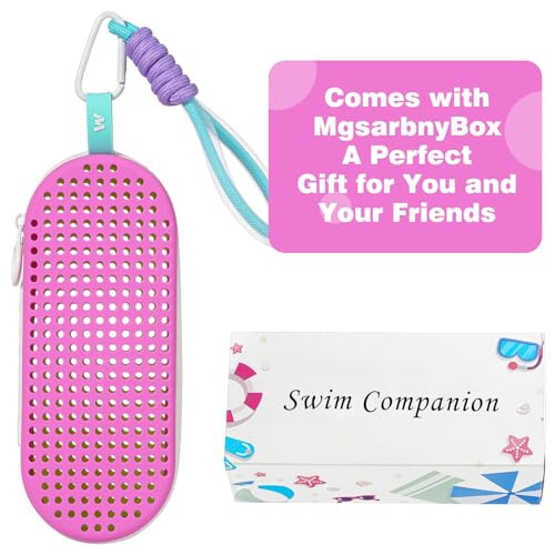 MSNATURALLY Swim Goggle Case For Swimming Goggles, Christmas Stocking Stuffers Gifts 2025, Silicone Cases with Drain Hole - 7