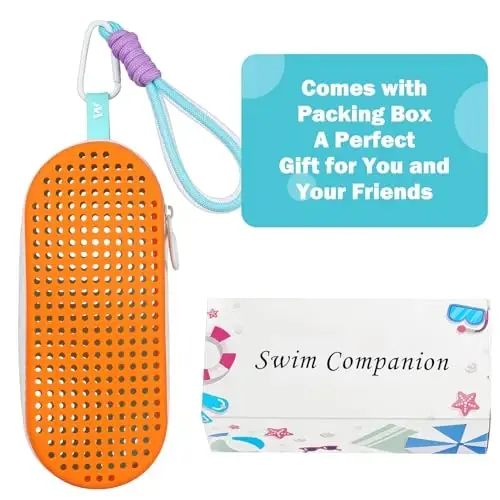 MSNATURALLY Swim Goggle Case For Swimming Goggles, Christmas Stocking Stuffers Gifts 2025, Silicone Cases with Drain Hole - 6