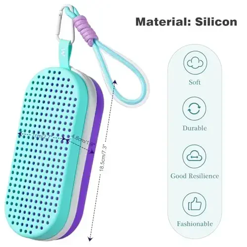 MSNATURALLY Swim Goggle Case For Swimming Goggles, Christmas Stocking Stuffers Gifts 2025, Silicone Cases with Drain Hole - 2