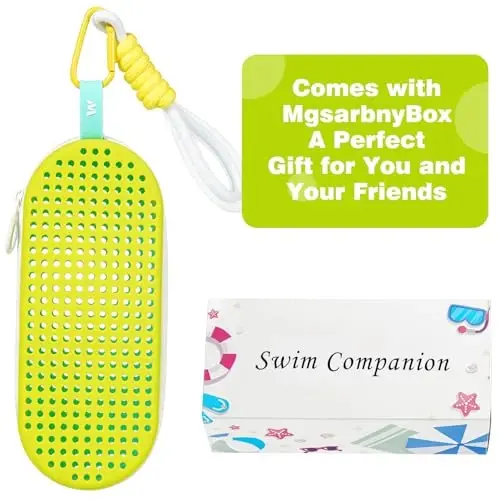 MSNATURALLY Swim Goggle Case For Swimming Goggles, Christmas Stocking Stuffers Gifts 2025, Silicone Cases with Drain Hole - 6