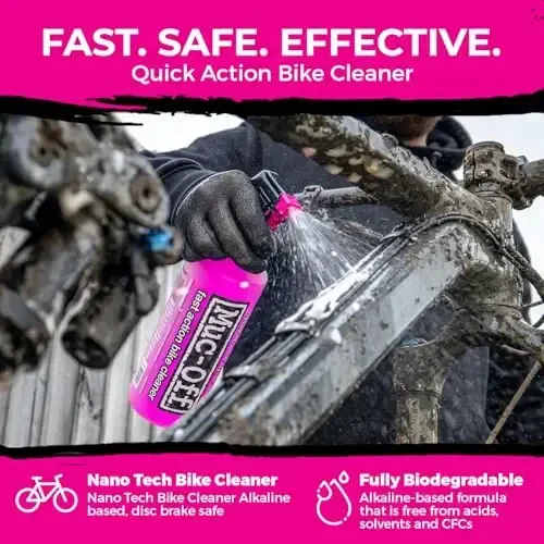 Muc-Off Nano Tech Bike Cleaner 1L | Biodegradable Formula, Safe on Carbon Fibre and All Surfaces | Breaks Down Dirt on a Molecular Level - 6