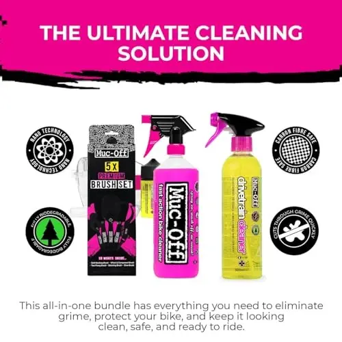 Muc-Off Nano Tech Bike Cleaner 1L | Biodegradable Formula, Safe on Carbon Fibre and All Surfaces | Breaks Down Dirt on a Molecular Level - 6