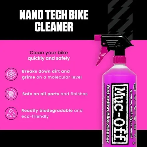Muc-Off Nano Tech Bike Cleaner 1L | Biodegradable Formula, Safe on Carbon Fibre and All Surfaces | Breaks Down Dirt on a Molecular Level - MUC-OFF (1)