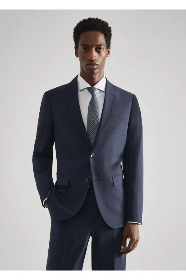 Mực rangli erkaklar uchun Blazer ko'ylagi 47065836 - 1