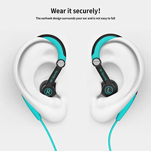 Mucro USB C Headphones Wired Earbuds with Over Ear Hooks for Sport/Running/Gym, in Ear Type C Earphone for Samsung, Google, Oneplus and Other Smartphones - 4