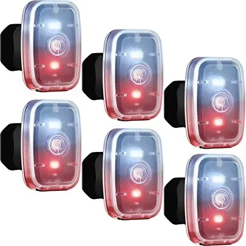 Mudder yuguruvchilar uchun yugurish chiroqlari Qayta zaryadlanuvchi LED xavfsizlik lampalari USB qayta zaryadlanuvchi Klip bilan qistirib qo'yiladigan Stroboskop Velosiped orqa chiroqlari 5 rejimli tungi velosiped chiroqlari Yugurish, sayr qilish, uy hayvonlari uchun it - 1