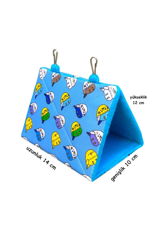 Muhabbet Kuşu Yuvası Uyku Hamağı Çadırı Mavi Mhbthmk00 - 7