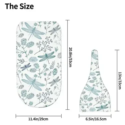 Muishi Blue Dragonfly Newborn Swaddle Blankets Hat Sets Soft Baby Receiving Blanket Swaddle Sack for Baby Shower Infant Boy Girl Gift - 5