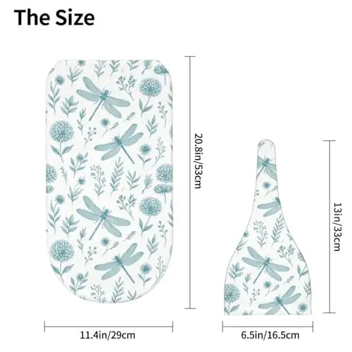 Muishi Blue Dragonfly Newborn Swaddle Blankets Hat Sets Soft Baby Receiving Blanket Swaddle Sack for Baby Shower Infant Boy Girl Gift - 5