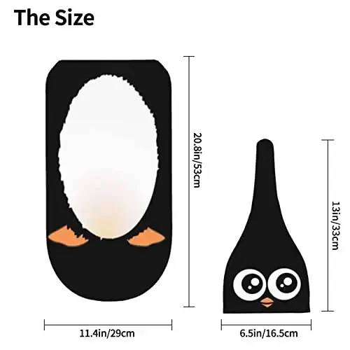 Muishi Cute Penguin Newborn Swaddle Blankets Hat Sets Soft Baby Receiving Blanket Swaddle Sack for Baby Shower Infant Boy Girl Gift - 5