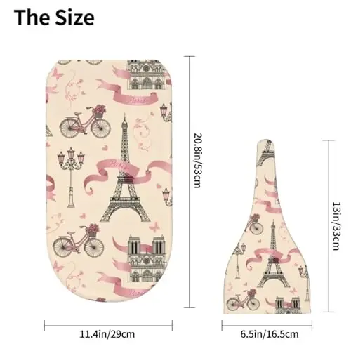 Muishi Eiffel Tower Paris Newborn Swaddle Blankets Hat Sets Soft Baby Receiving Blanket Swaddle Sack for Baby Shower Infant Boy Girl Gift - 5