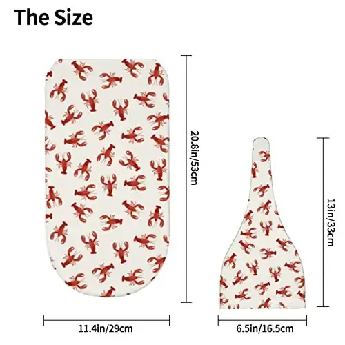Muishi Red Lobsters Crawfish Newborn Swaddle Blankets Hat Sets Soft Baby Receiving Blanket Swaddle Sack for Baby Shower Infant Boy Girl Gift - 5