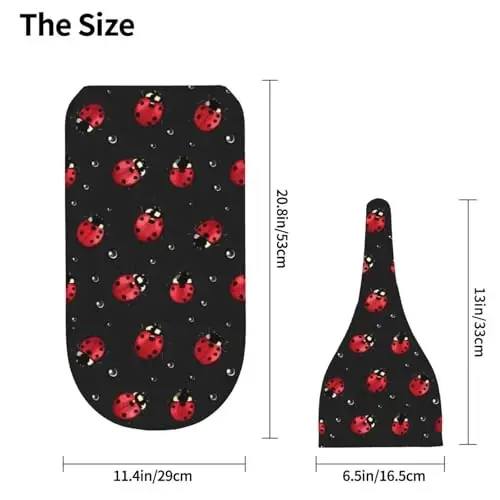 Muishi Ladybug Rain Newborn Swaddle Blankets Hat Sets Soft Baby Receiving Blanket Swaddle Sack for Baby Shower Infant Boy Girl Gift - 5