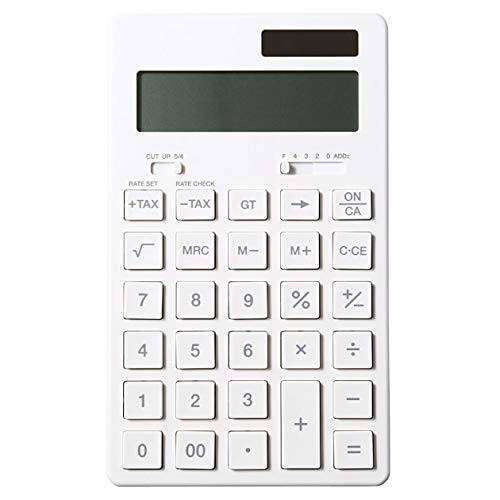 MUJI 37355538 Calculator, Normal Calculator, White, 12 Digits (KK-1154MS) - 1