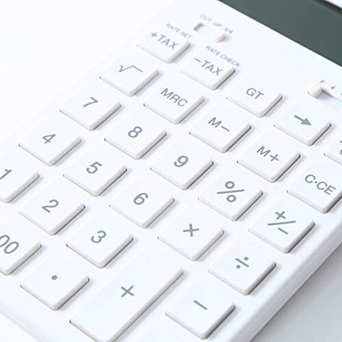 MUJI 37355538 Calculator, Normal Calculator, White, 12 Digits (KK-1154MS) - 3