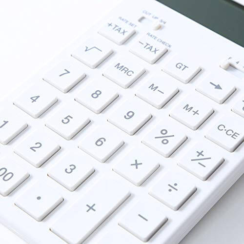 MUJI 37355538 Calculator, Normal Calculator, White, 12 Digits (KK-1154MS) - 3