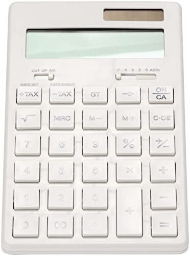 MUJI 37355538 Calculator, Normal Calculator, White, 12 Digits (KK-1154MS) - 5