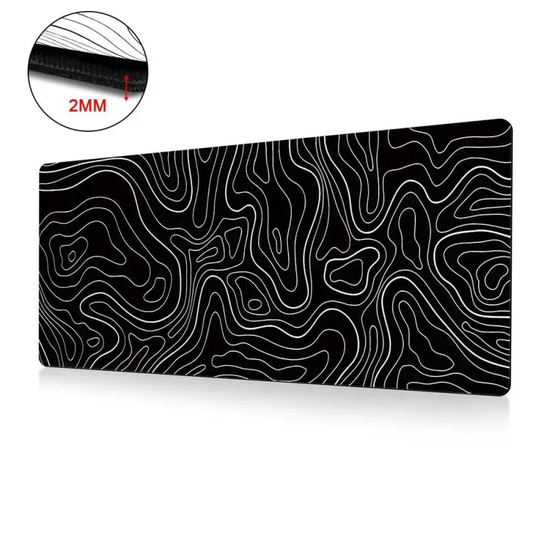 Mükemmel Sirpanishli Topografik Oq Gaming Mouse Pad - 4