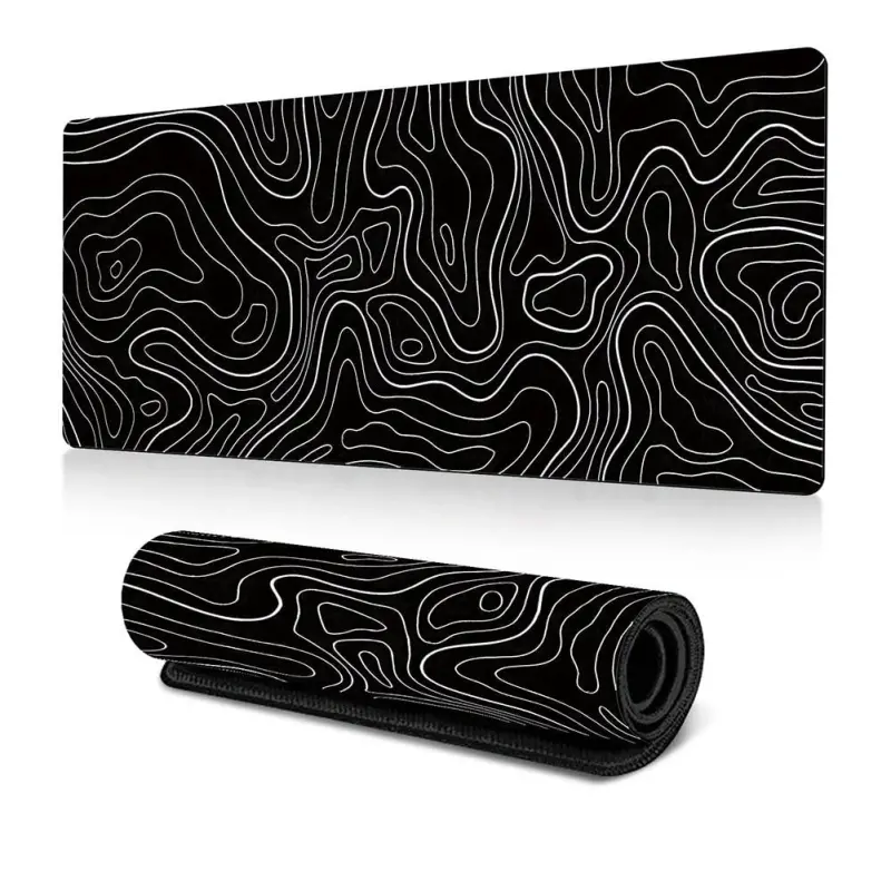 Mükemmel Sirpanishli Topografik Oq Gaming Mouse Pad - 8