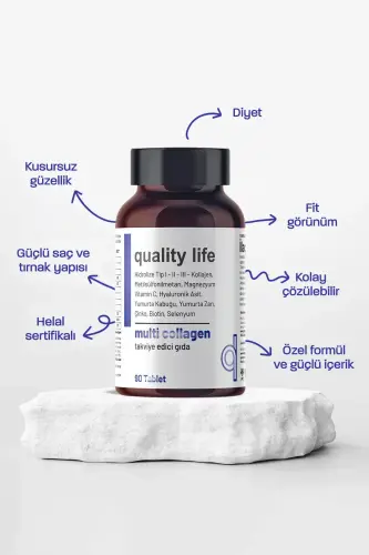 Multi Collagen 90 Tablets - Type 1-2-3-5-10 Collagen MSM Magnesium Vitamin C Eggshell Membrane Zinc - 3
