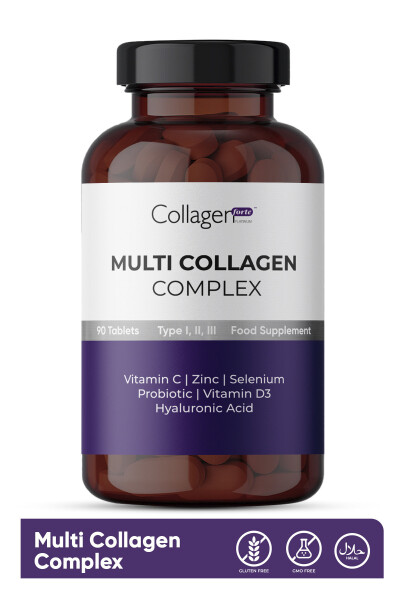 Multi Collagen Complex, Probiotic & Multivitamin 1500 mg x 90 Tablets - 8