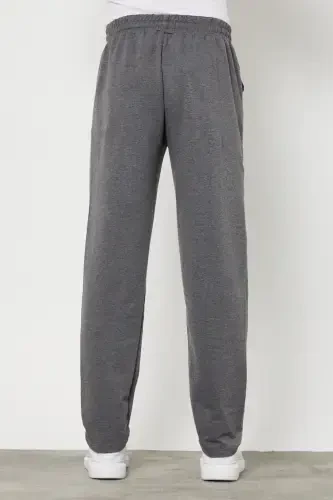 Multi-Colored 4-Piece Men's Straight Leg Relaxed Fit Sweatpants Premium Fabric-Black - 7