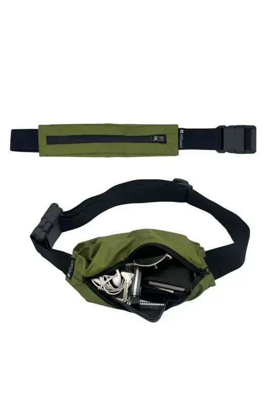 Multi-Functional Sports Waist Bag-Dark Green - REBUWO
