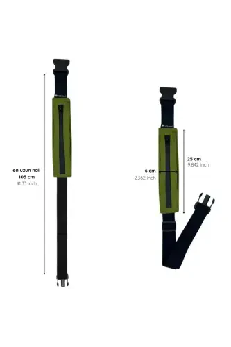 Multi-Functional Sports Waist Bag-Dark Green - REBUWO (1)