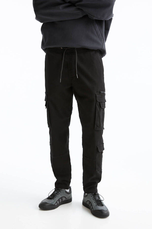 Multi-pocket cargo jogger pants - 1