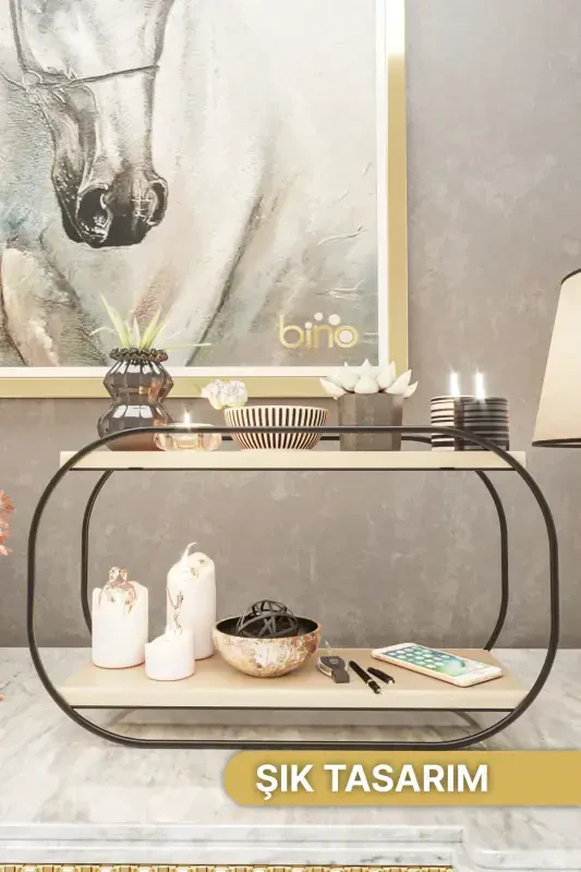 Multi-Purpose Bathroom Organizer Oval Shelf Wooden Desktop Bath Kitchen Shelf Jewelry And Makeup Organizer - 4