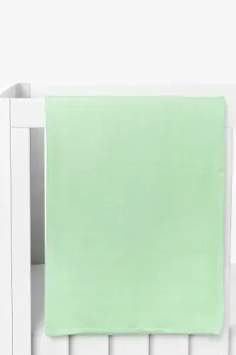 Multi-Purpose Muslin Baby Blanket - XXL 100x100 Cm-Green - 1