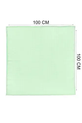 Multi-Purpose Muslin Baby Blanket - XXL 100x100 Cm-Green - WHEEPPO (1)