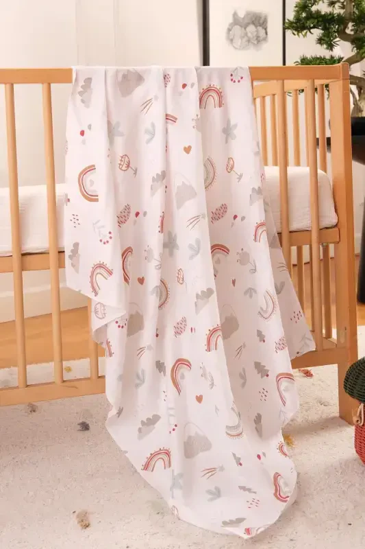 Multi-Purpose Muslin Swaddle & Blanket 3-Piece Set 100% Cotton Oeko-Tex Certified 80x80 Cm - 6