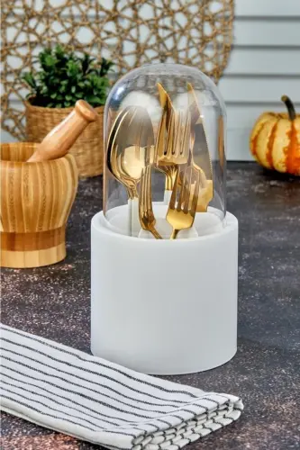 Multi-Purpose Organizer Toothbrush and Spoon Holder - 3