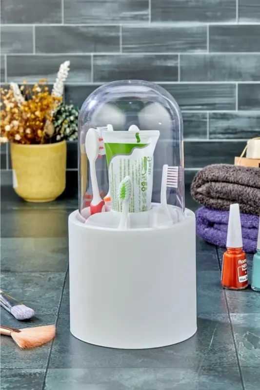 Multi-Purpose Organizer Toothbrush and Spoon Holder - 7